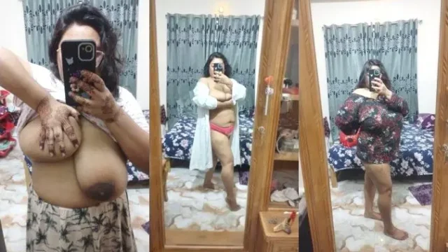 Desi BBW Girlfriend MMS Flashes Her Massive Boobs and Jiggly Big Ass